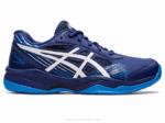Asics gel-juego 8 buceo azul y blanco para primaria