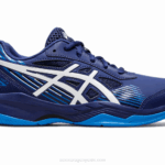 Asics gel-juego 8 buceo azul y blanco para primaria