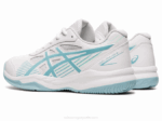 Asics gel juego 8 primaria blanco azul humo rendimiento y comodidad - Image 3