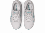 Asics gel juego 8 primaria blanco azul humo rendimiento y comodidad - Image 6