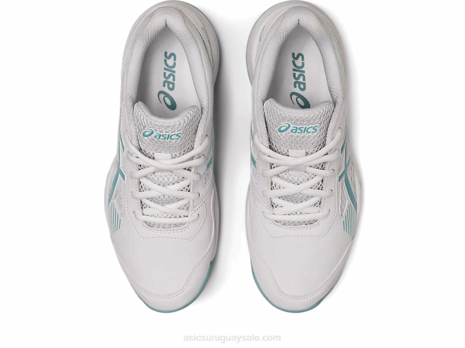 Asics gel juego 8 primaria blanco azul humo rendimiento y comodidad - Image 6