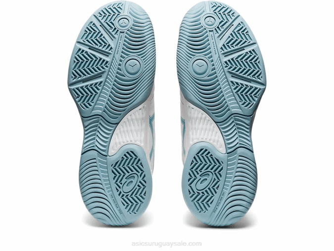 Asics gel juego 8 primaria blanco azul humo rendimiento y comodidad - Image 7