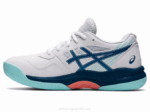Asics gel-juego 8 primaria blanco índigo claro rendimiento y estilo - Image 4