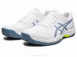 Asics Gel Juego 9 Arcilla Blanco Azul Acero Rendimiento y Comodidad - Image 2
