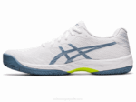 Asics Gel Juego 9 Arcilla Blanco Azul Acero Rendimiento y Comodidad - Image 4