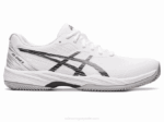 Asics gel-juego 9 arcilla blanco negro rendimiento y estilo