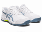 Asics gel juego 9 grado escolar blanco azul acero - Image 2