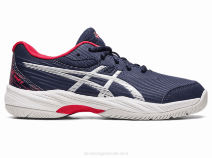 Asics Gel Juego 9 Grado Escuela Medianoche Plata Brillante