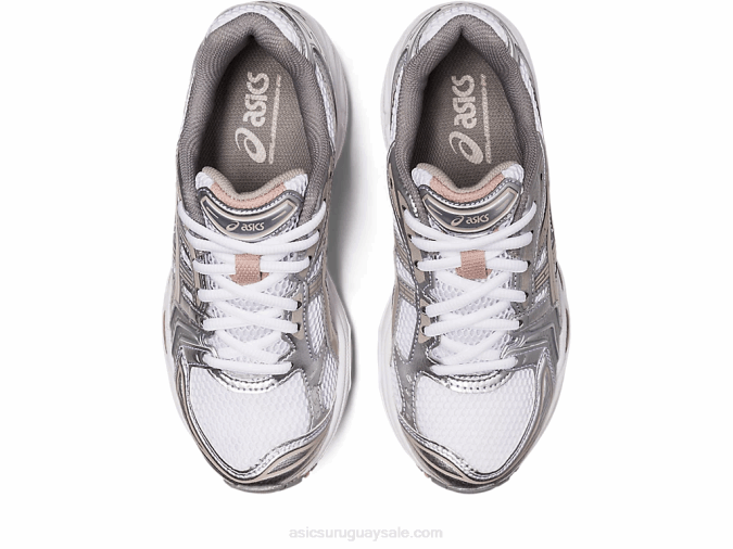 Asics Gel Kayano 14 Zapatillas Blancas Roca Lunar Comodidad y Estilo - Image 6