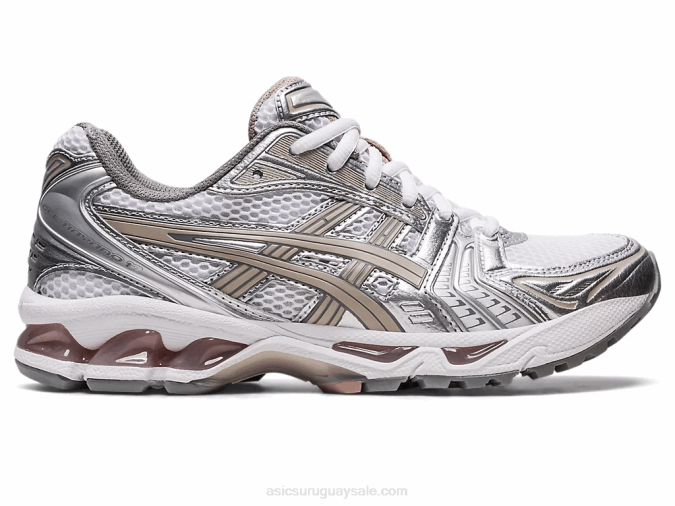Asics Gel Kayano 14 Zapatillas Blancas Roca Lunar Comodidad y Estilo - Image 1