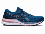 Asics Gel Kayano 28 Azul Mako Rosa Comodidad y Estilo