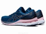 Asics Gel Kayano 28 Azul Mako Rosa Comodidad y Estilo - Image 3