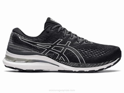 Asics Gel Kayano 28 Extra Ancho Blanco Negro Comodidad y Estilo