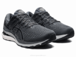 Asics Gel Kayano 28 Zapatillas Ancho Gris Negro Comodidad Estilo - Image 2