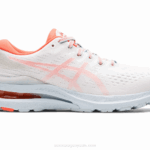 Asics Gel Kayano 28 Zapatillas Blancas Coral Relámpago