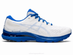 Asics Gel Kayano 28 Zapatillas Running Blancas Azules