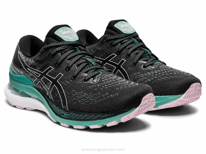 Asics Gel Kayano 28 Zapatillas Running Negro Salvia Confort y Estilo - Image 2