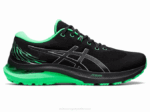 Asics gel-kayano 29 ligero espectáculo negro hoja nueva