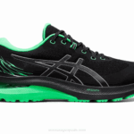 Asics gel-kayano 29 ligero espectáculo negro hoja nueva