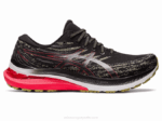 Asics Gel Kayano 29 Zapatillas Running Negro Rojo Eléctrico