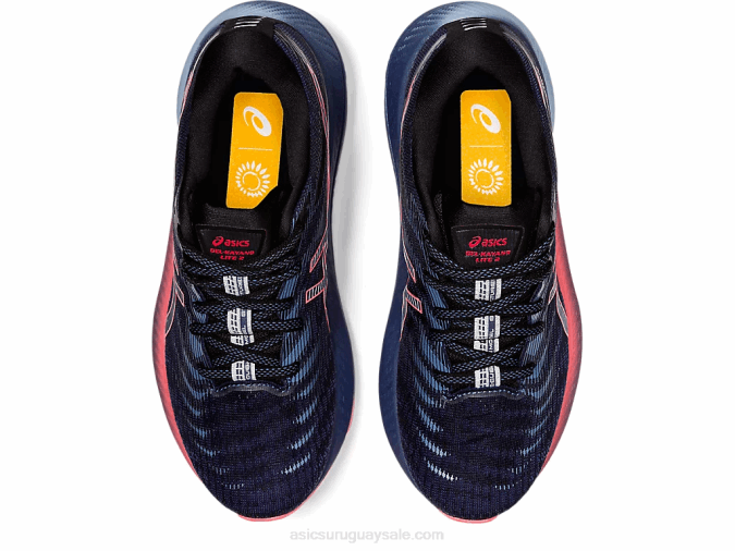 Asics Gel Kayano Lite 2 Calzado Deportivo Azul Trueno Coral Llamante - Image 6