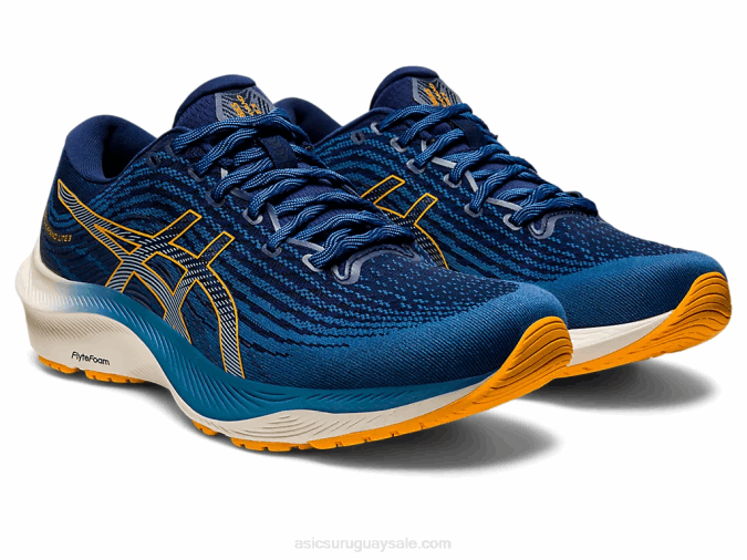 Asics Gel Kayano Lite 3 Zapatillas Azul Ámbar Comodidad y Estilo - Image 2