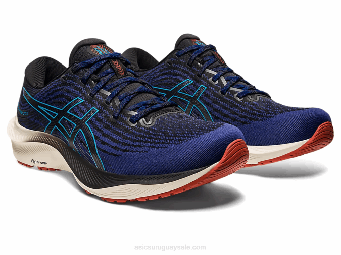 Asics Gel Kayano Lite 3 Zapatillas Azul Índigo Negro Comodidad y Estilo - Image 2