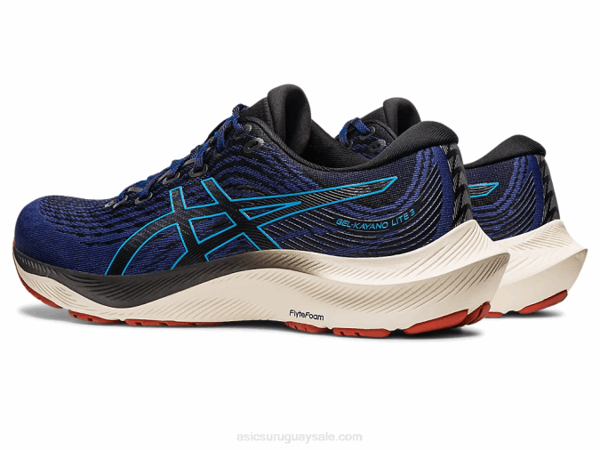 Asics Gel Kayano Lite 3 Zapatillas Azul Índigo Negro Comodidad y Estilo - Image 3
