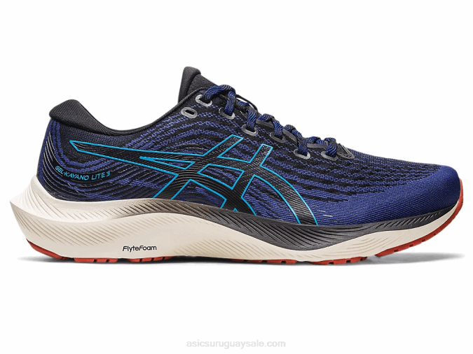 Asics Gel Kayano Lite 3 Zapatillas Azul Índigo Negro Comodidad y Estilo - Image 1