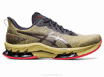 Asics gel kinsei explosión le 2 zapatillas aceite de oliva rojo eléctrico