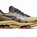 Asics gel kinsei explosión le 2 zapatillas aceite de oliva rojo eléctrico