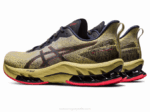 Asics gel kinsei explosión le 2 zapatillas aceite de oliva rojo eléctrico - Image 3
