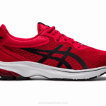 Asics gel kumo lyte extra ancho rojo negro comodidad y estilo