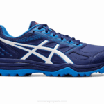 Asics gel letal buceo azul blanco zapatillas de running