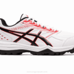 Asics gel-letal campo zapatos deportivos blancos y rojos
