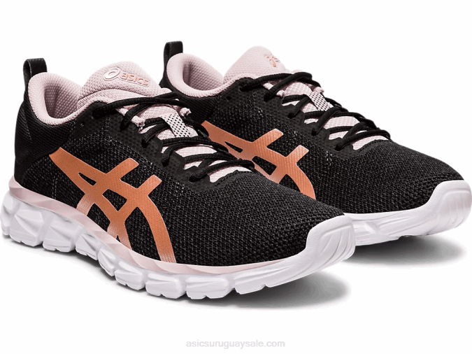 Asics Gel-Lyte Cuántica Sneakers Negro Oro Rosa Estilo Único - Image 2