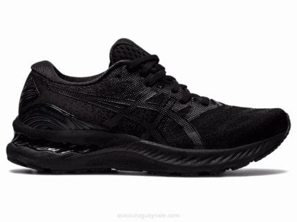 Asics gel nimbus 23 ancho negro para correr comodidad y estilo