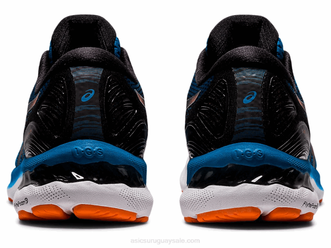 Asics Gel Nimbus 23 Azul Renacido y Negro Confort y Estilo - Image 5