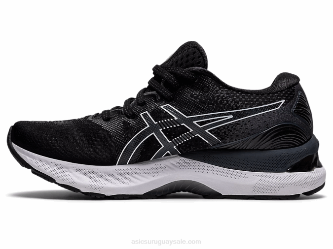 Asics Gel Nimbus 23 Zapatillas Anchas Blanco Negro Ideal Para Correr - Image 4