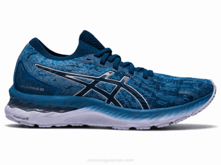 Asics gel-nimbus 23 zapatillas deportivas seda gris azul mako