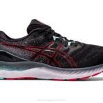 Asics Gel Nimbus 23 Zapatillas Running Negro Rojo Eléctrico