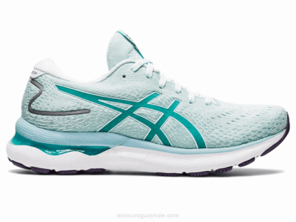 Asics Gel Nimbus 24 Calzado Ancho Mar Vidrio de Mar