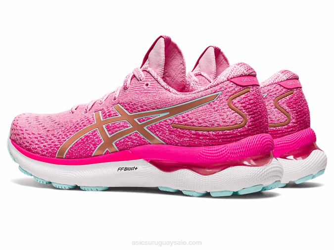 Asics gel-nimbus 24 edición limitada algodón de azúcar oro rosa - Image 3