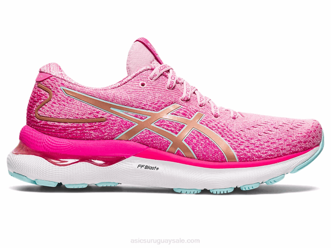 Asics gel-nimbus 24 edición limitada algodón de azúcar oro rosa - Image 1