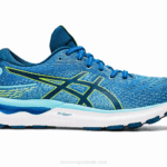 Asics gel-nimbus 24 extra ancho lago peligro verde zapatillas running