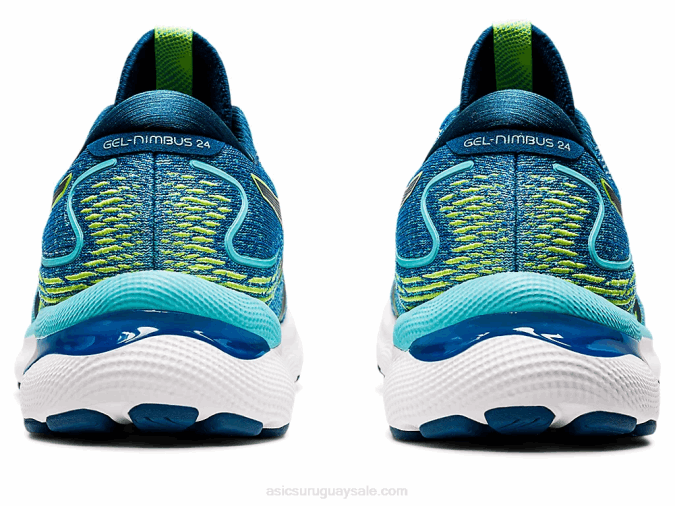 Asics gel-nimbus 24 extra ancho lago peligro verde zapatillas running - Image 5