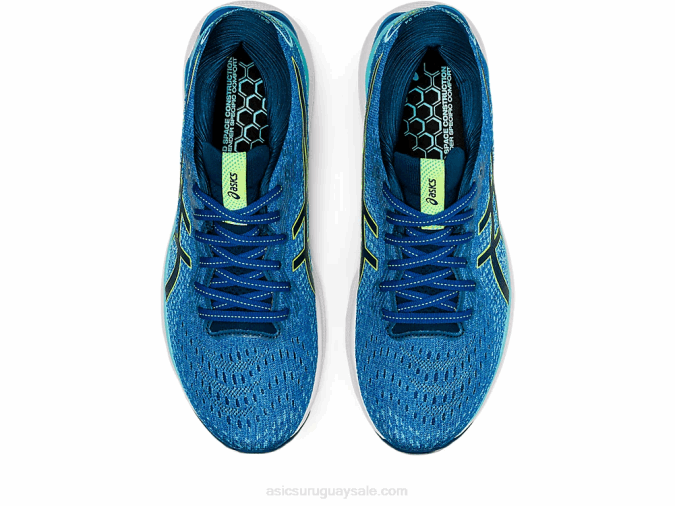 Asics gel-nimbus 24 extra ancho lago peligro verde zapatillas running - Image 6