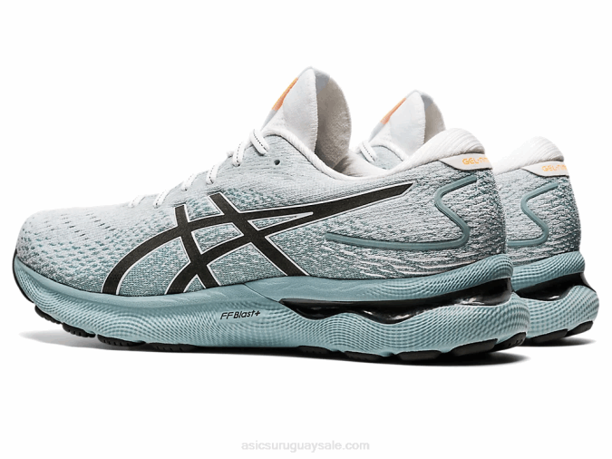 Asics Gel Nimbus 24 Zapatillas Acero Claro Blanco Comodidad y Estilo - Image 3