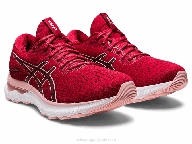 Asics Gel Nimbus 24 Zapatillas Arándano Rosa Helada Comodidad y Estilo - Image 2