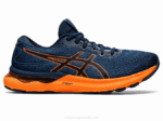 Asics Gel Nimbus 24 Zapatillas Azul Francés Naranja Impactante